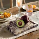 YMXYJM Genuine Calacatta Viola Scalloped Marble Tray, Real Natural Marble Stone ... - Image 8