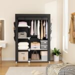 VTRIN Wardrobe Closet, 41.7 Inch Wide Portable Closets for Hanging Clothes with ... - Image 3