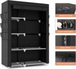VTRIN Wardrobe Closet, 41.7 Inch Wide Portable Closets for Hanging Clothes with ... - Image 4