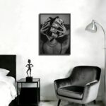 Framed Black and White Fashion Canvas Wall Art Luxury Feminist Picture Wall Deco... - Image 5