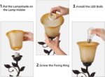 Touch Control Table Lamp with 2 USB Charging Ports, 3-Way Dimmable Bedside Night... - Image 6