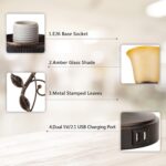 Touch Control Table Lamp with 2 USB Charging Ports, 3-Way Dimmable Bedside Night... - Image 7