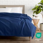 Bare Home Polar Fleece Blanket - Throw - Dark Blue - Warm & Cozy - Premium Fleec... - Image 3