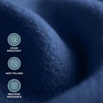 Bare Home Polar Fleece Blanket - Throw - Dark Blue - Warm & Cozy - Premium Fleec... - Image 5