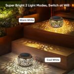 Solar Lantern Outdoor Patio Decor: 4 Pack Solar Lanterns Outdoor Waterproof, Hol... - Image 4