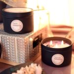 Inspireyes Scented Candles Set with Crystal, 3 Wick Candle 19 oz Soy Wax Aromath... - Image 5