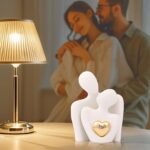 Home Decor for Couples, Mini Couple Ceramic Statue Tv Stand Decor, Bedroom Decor... - Image 3