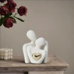 Home Decor for Couples, Mini Couple Ceramic Statue Tv Stand Decor, Bedroom Decor... - Image 4