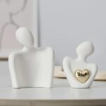 Home Decor for Couples, Mini Couple Ceramic Statue Tv Stand Decor, Bedroom Decor... - Image 5