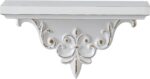 SOFE French Wooden Shelf for Wall, 14 Inch Long Floating Shelf, Vintage White De... - Image 6