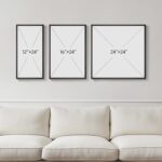 Framed Black and White Abstract Wall Art Set, 3 Piece Canvas Prints Paintings Ar... - Image 4