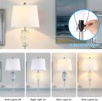 Lovlast Modern Floor Lamp for Living Room, Bedroom, Stained Glass Coastal Lamp f... - Image 3