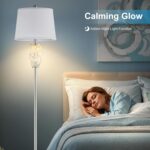Lovlast Modern Floor Lamp for Living Room, Bedroom, Stained Glass Coastal Lamp f... - Image 4