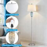 Lovlast Modern Floor Lamp for Living Room, Bedroom, Stained Glass Coastal Lamp f... - Image 5