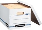 Bankers Box 12 Pack Standard Duty File Storage Boxes, Standard Assembly, Removab... - Image 5