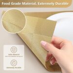 Heat-Resistant Placemats for Dining Table, Washable PVC Woven Vinyl Table Mats, ... - Image 4