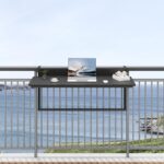 Sundale Outdoor 40" Large Folding Balcony Table for Railing, Patio HDPE Bar Adju... - Image 3