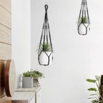 Macrame Plant Hanger Indoor Hanging with Wood Beads Macrame Planters No Tassel f... - Image 3