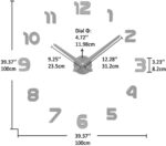 VANGOLD Large Wall Clocks for Living Room Decor, Decorative Wall Clocks Battery ... - Image 4