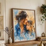 Noni Personalized Family Portrait Wall Art, Custom Watercolor Portrait From Phot... - Image 4
