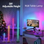 LED RGB Corner Lamp - Smart RGB LED Corner Floor Lamp Adjustable Height with 16 ... - Image 3