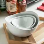 YHOSSEUN 3 Tier Serving Stand Oval Serving Bowl with Metal Rack, Tied Serving Bo... - Image 4
