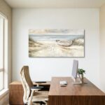 SENROLAN Extra Large Coastal Wall Art for Living Room, Horizontal Seascape Canva... - Image 5