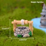 8 Pcs Fairy Garden Accessories Outdoor Resin Miniature Bridge Figurines Mini Lig... - Image 4
