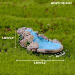 8 Pcs Fairy Garden Accessories Outdoor Resin Miniature Bridge Figurines Mini Lig... - Image 7