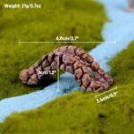 8 Pcs Fairy Garden Accessories Outdoor Resin Miniature Bridge Figurines Mini Lig... - Image 8
