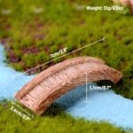 8 Pcs Fairy Garden Accessories Outdoor Resin Miniature Bridge Figurines Mini Lig... - Image 9