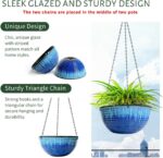 10inch Hanging Planters for Indoor and Outdoor Plants, 2 Pack Hanging Planter wi... - Image 4