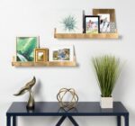 Kate and Laurel Levie 24 inch 2-Pack Wood Floating Wall Shelf Picture Frame Hold... - Image 3