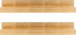 Kate and Laurel Levie 24 inch 2-Pack Wood Floating Wall Shelf Picture Frame Hold... - Image 5