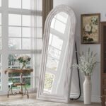ZHUNFA Arched Full Length Mirror with Solid Wood Frame, 65x22 Farmhouse Wall Mir... - Image 3