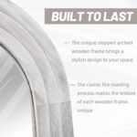 ZHUNFA Arched Full Length Mirror with Solid Wood Frame, 65x22 Farmhouse Wall Mir... - Image 4