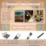 3Pcs Mediterranean Coastal Canvas Wall Art Vintage Italian Travel Photography Po... - Image 6