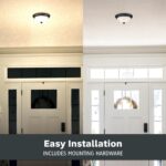 Designers Fountain Flush Mount Ceiling Light, 2-Pack, 13 Inch Frosted Glass Ligh... - Image 6