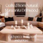Magnolia Vine Driftwood Farmhouse Table Centerpiece - 3pc Candle Holder Set - Pr... - Image 3