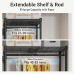 VIPEK X3 Expandable Heavy Duty Clothes Rack Adjustable from 5'2" to 8' with Adju... - Image 5