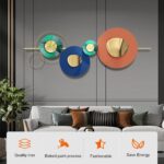 LJSCLDF Large Metal Wall Art Decor for Living Room, Modern Luxury Gold Wall deco... - Image 3