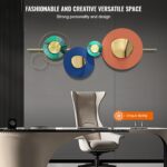 LJSCLDF Large Metal Wall Art Decor for Living Room, Modern Luxury Gold Wall deco... - Image 4