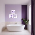 BJYCHG Girls Fashion Wall Art Makeup Room Wall Decor 3 Pieces Perfume Lips High ... - Image 4