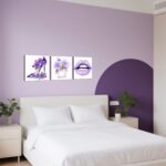 BJYCHG Girls Fashion Wall Art Makeup Room Wall Decor 3 Pieces Perfume Lips High ... - Image 5
