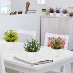 Yoratee Artificial Small Plant 6pcs Fake Flower Potted Plant Bathroom Faux Plant... - Image 5