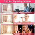 ROLOVE Large Vanity Mirror with Lights, 22"x17" Lighted Makeup Mirror for Desk, ... - Image 4