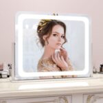 ROLOVE Large Vanity Mirror with Lights, 22"x17" Lighted Makeup Mirror for Desk, ... - Image 10