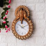 Premium Plastic Designer Stones Ganesha Wall Clock for Home and Office Décor, Li... - Image 5