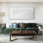 White Hand Painted Oil Painting Wall Art - Large Framed Ocean Waves 3D Textured ... - Image 4