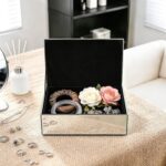 Luxury Mirrored Jewelry Box with Crushed Diamond - Glass Jewelry Box Organizer S... - Image 5